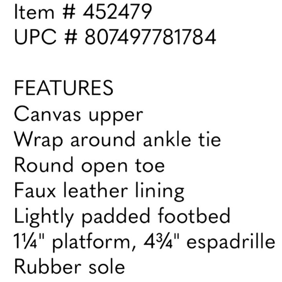 👡⚓ ALDO Anilmalia Espadrille Wedge Sandals |‎ Navy White Preppy Stripes Sz 8.5 - Picture 7 of 7